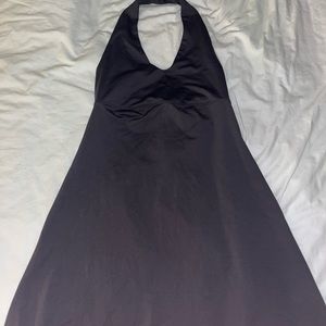 Patigonia morning glory dress Purple/grey halter tie back dress size small